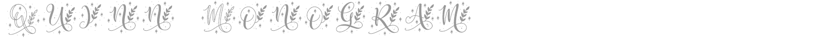 Quinn Monogram font preview